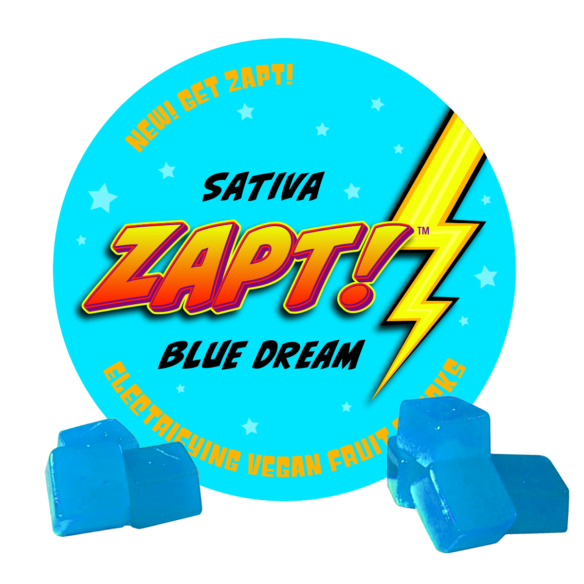 Photograph of product: Blue Dream (Oui'd) Fruit Snack 325mg 10pk MED