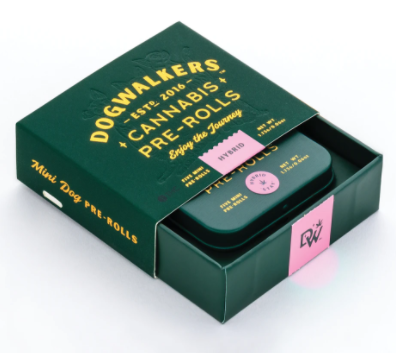 Photograph of product: Dog Walkers Fruitcake "Sit" Prerolls .35g 5pk