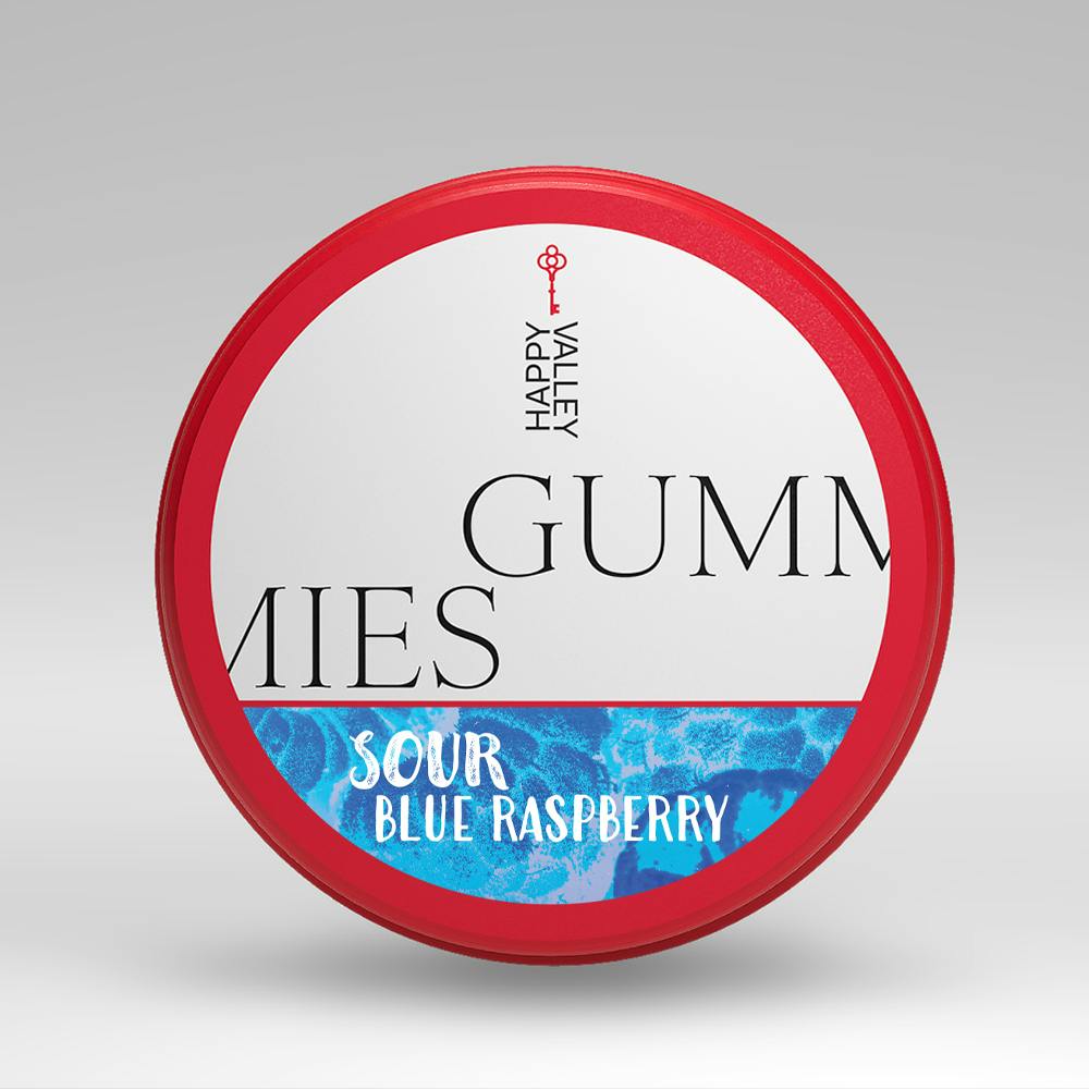 Photograph of product: Sour Blue Raspberry 50mgX20