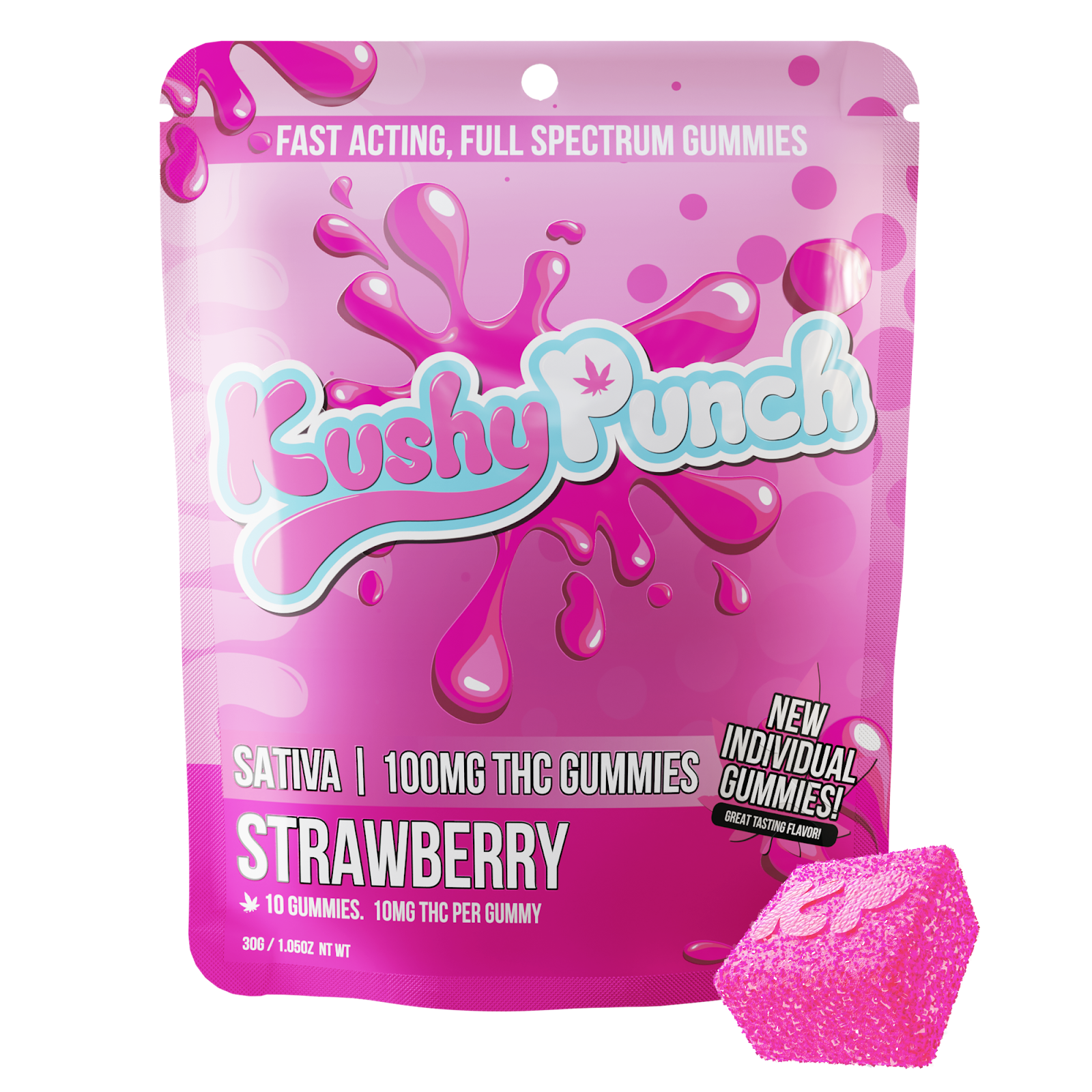 Photograph of product: Gummies 100mg - Strawberry