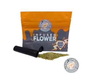 Photograph of product: Crispy Commission Angry Cherry 3.5g Infused Preground