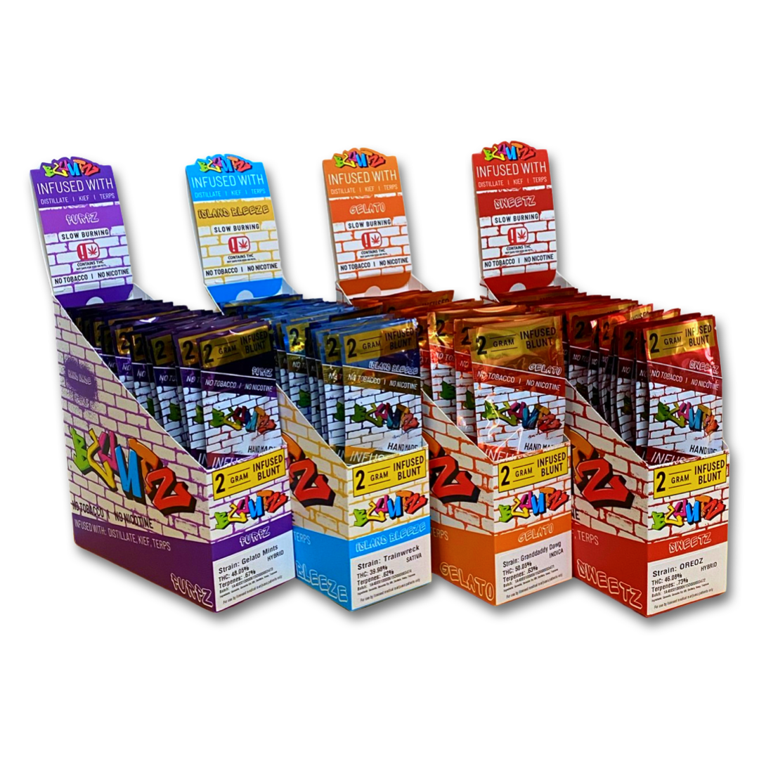 Photograph of product: PRE ROLL BZ CHERRY BOMB INFUSED BLUNT (I) (BISCOTTI SHERB)