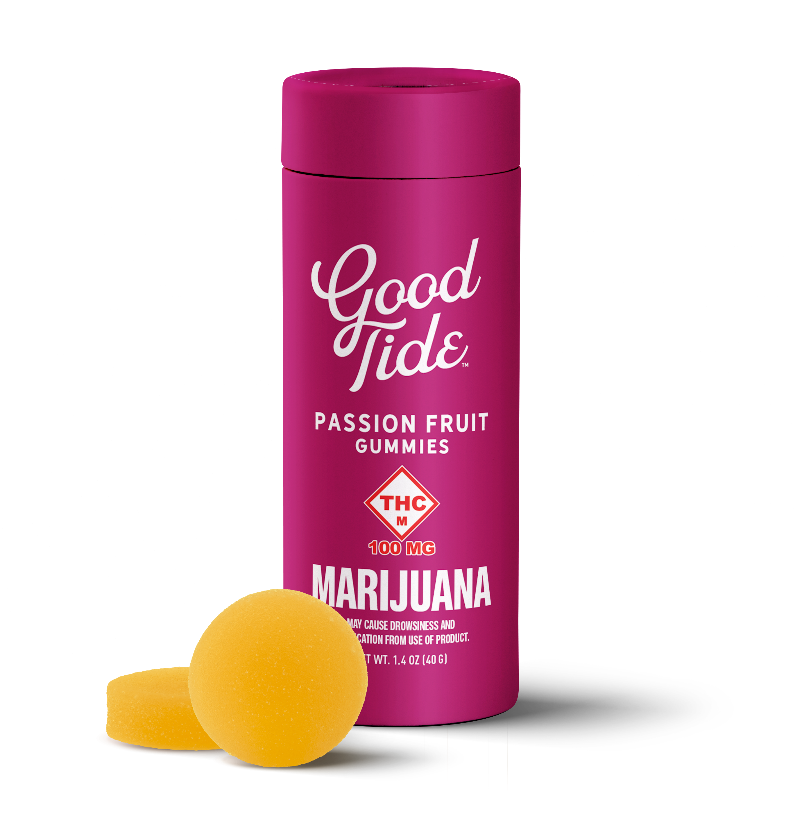 Photograph of product: Passion Fruit THC:CBD:CBN Rosin Gummies (100mg)