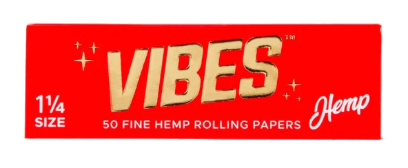 Photograph of product: Vibes Hemp Papers 1 1/4 (RED)