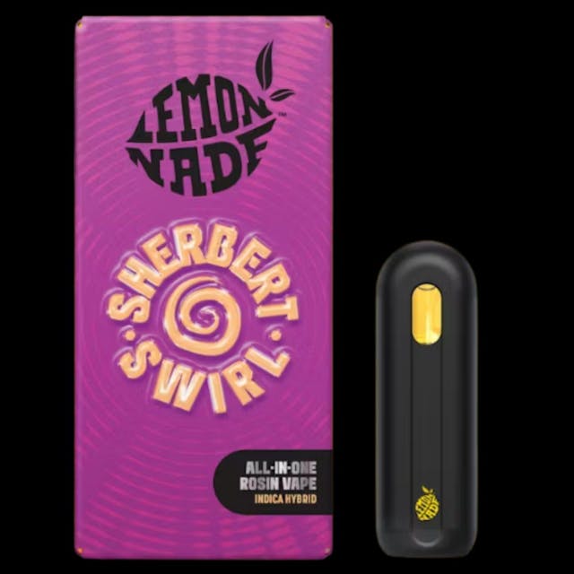 Photograph of product: Sherbert Swirl 1g Live Rosin All-In-One - 