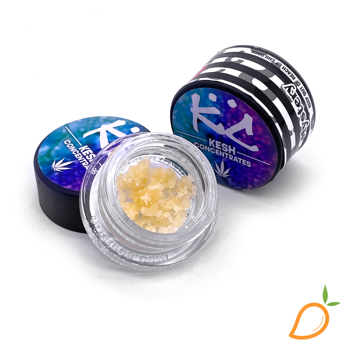Photograph of product: 1g Elon Pie Cured Resin Kesh Concentrates