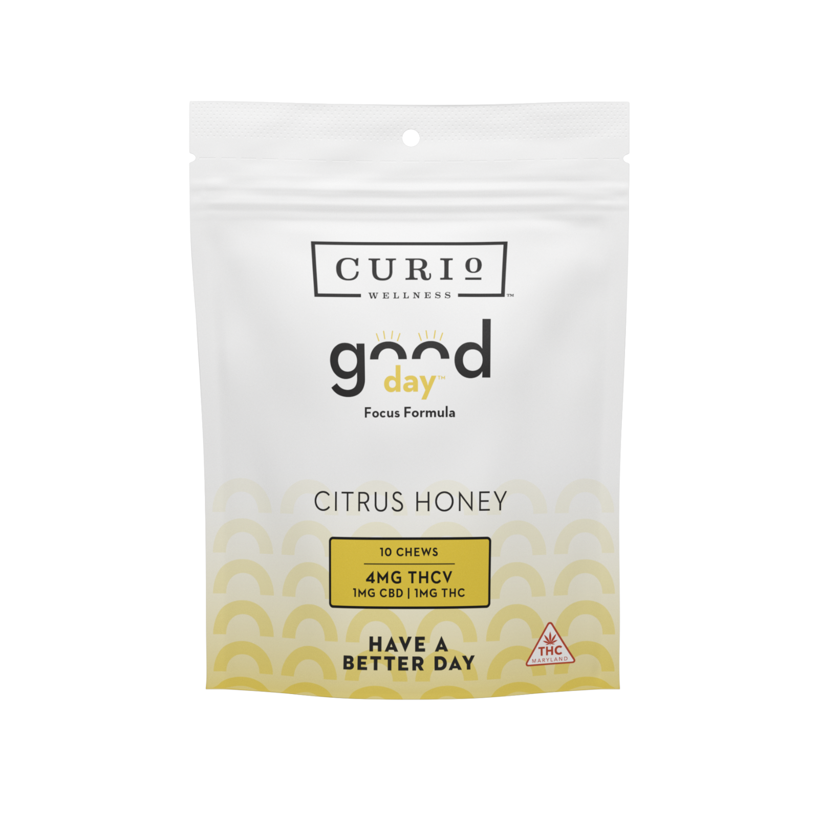 Photograph of product: Good Day TH-ouiV Chews - Focus Formula [4mg TH-ouiV : 1mg CBD : 1mg TH-oui]