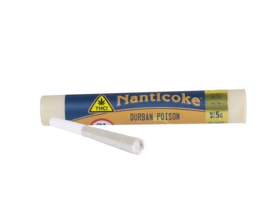 Photograph of product: Nanticoke | Durban Poison | Pre-Roll | 0.5g