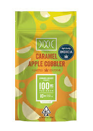 Photograph of product: Dixie Caramel Apple Cobbler 10pk Gummies 200mg
