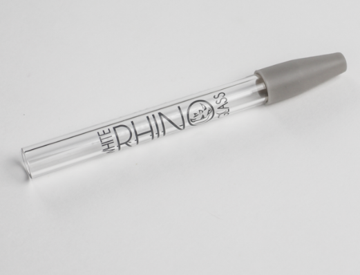 Photograph of product: White Rhino | Dab Straw | Premium Quartz Dab Straw | 12mm