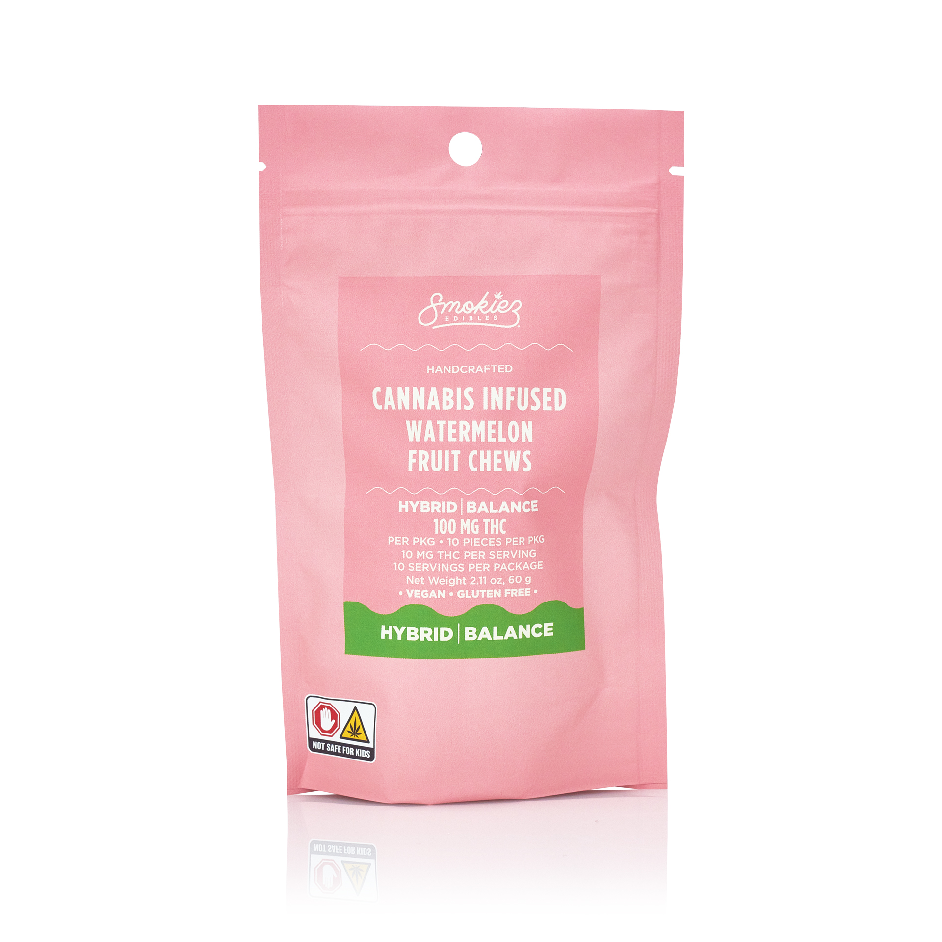 Photograph of product: SMOKIEZ Sweet Watermelon (H) Gummies 10mg 10pk