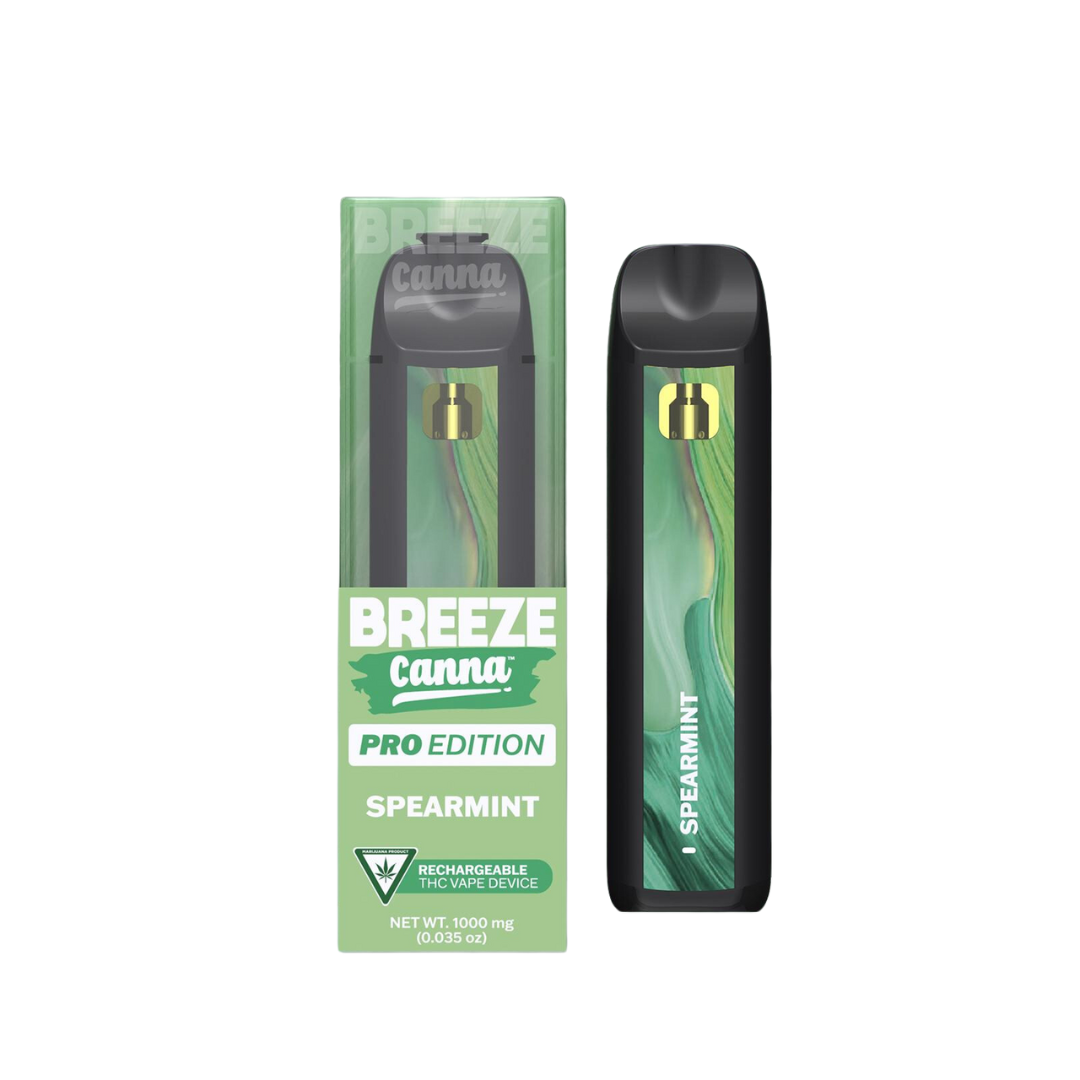 Photograph of product: Breeze Pro | Spearmint Disposable Vape | 1g