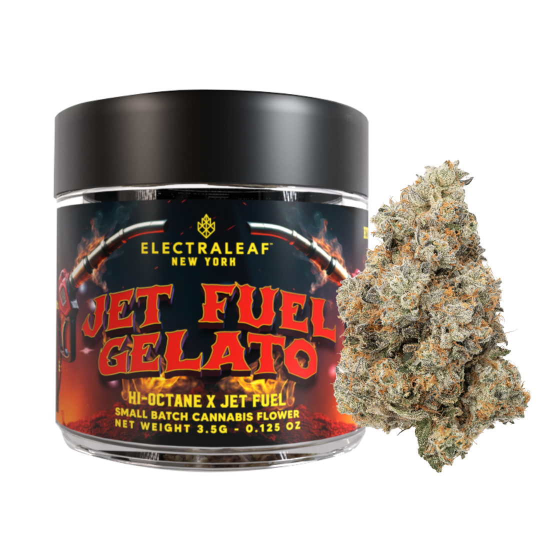 Photograph of product: Electraleaf - Jet Fuel Gelato - 3.5G Flower