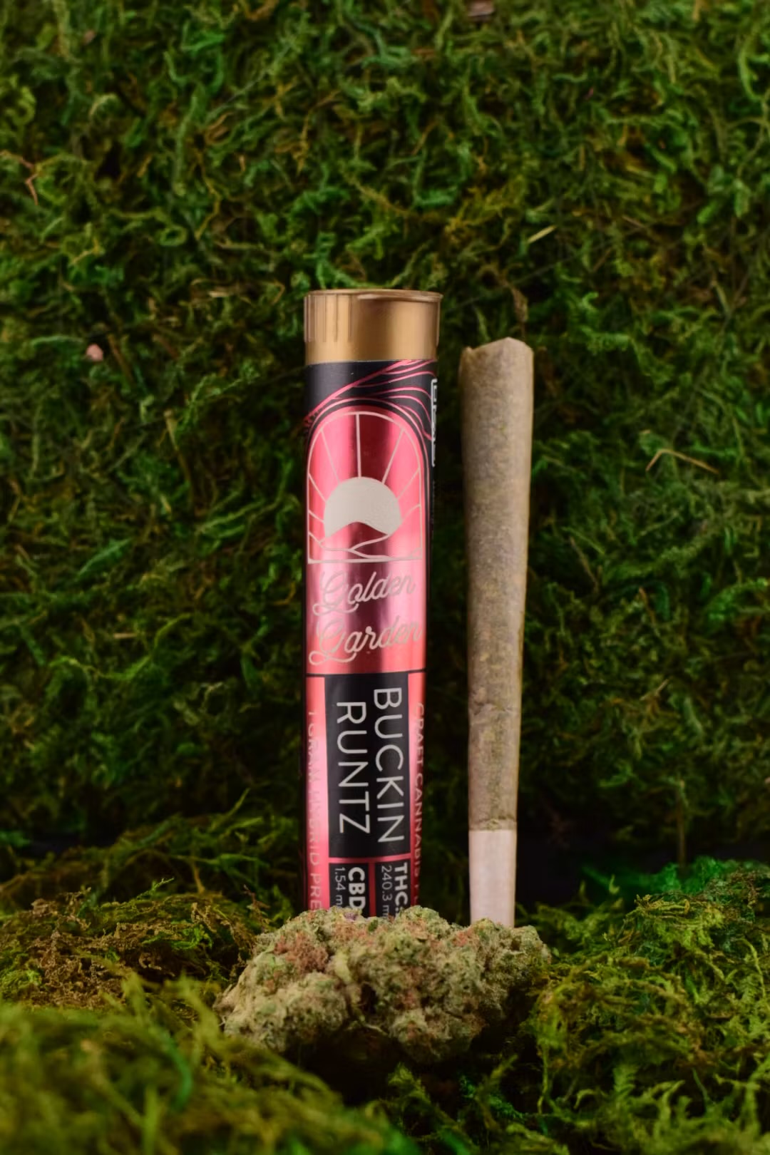 Photograph of product: GOLDEN GARDEN | BUCKIN RUNTZ | 1 GRAM PRE-ROLL