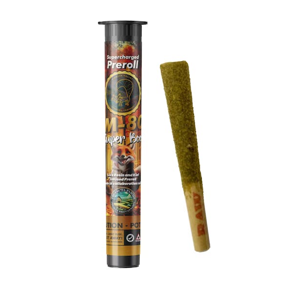 Photograph of product: M-80 Infused Pre-Roll | 1g | Hybrid | Superboof