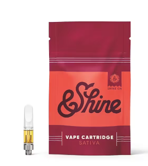 Photograph of product: &Shine Green Crack Distillate Vape Cartridge 1000mg