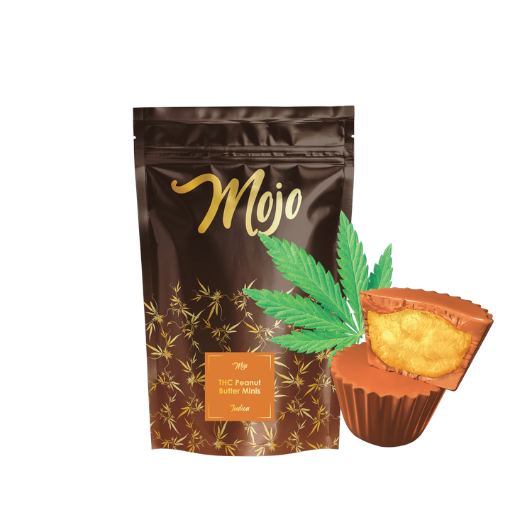 Photograph of product: Mojo - Chocolate Peanut Butter Minis 200mg
