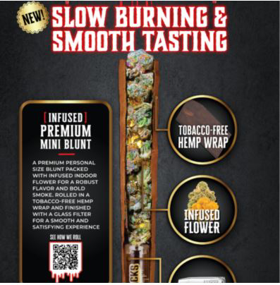 Photograph of product: GMO Cookies Infused Blunt 1g
