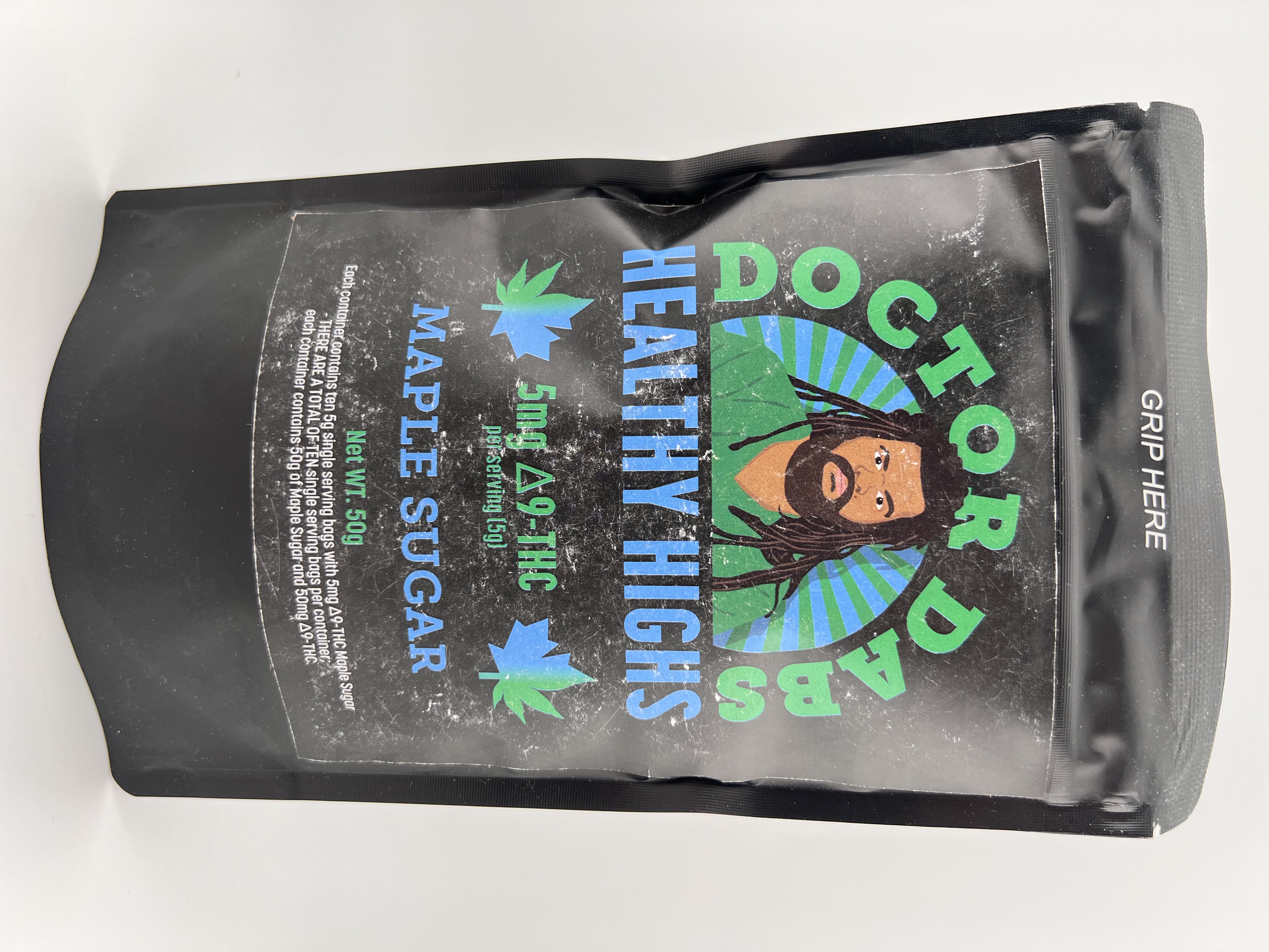 Photograph of product: Doctor Dab's - Maple Sugar - 5mg - 10ct