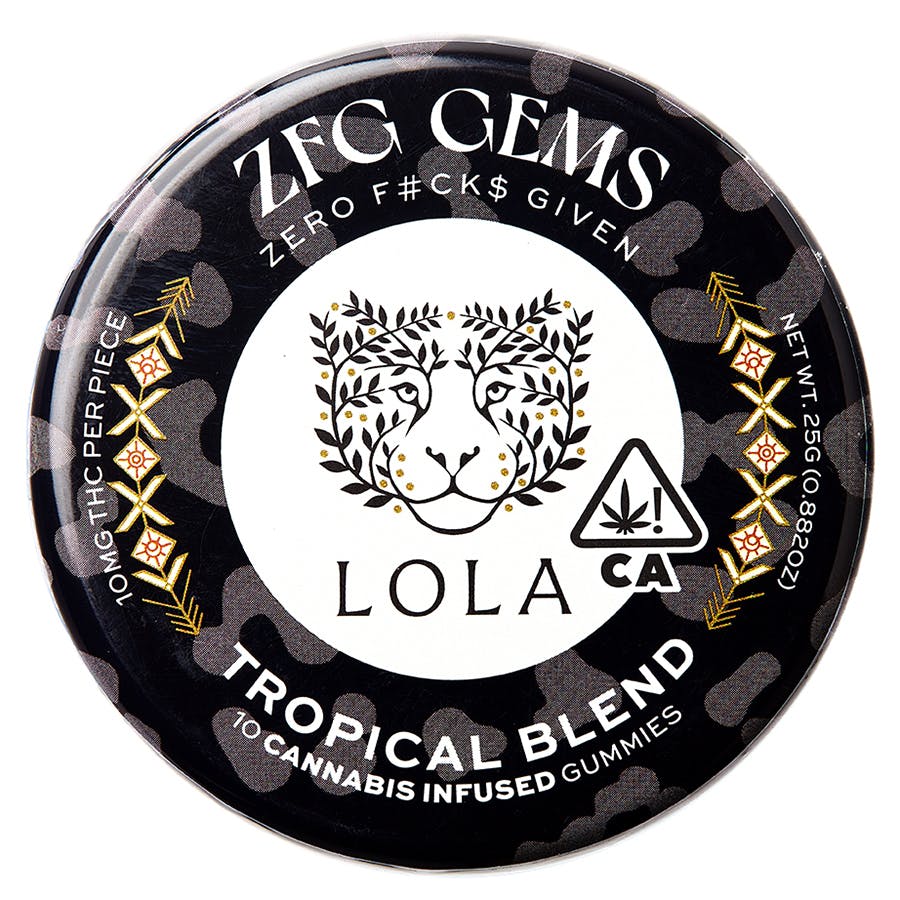 Photograph of product: LOLA - ZFG GEMS 10PK 100MG