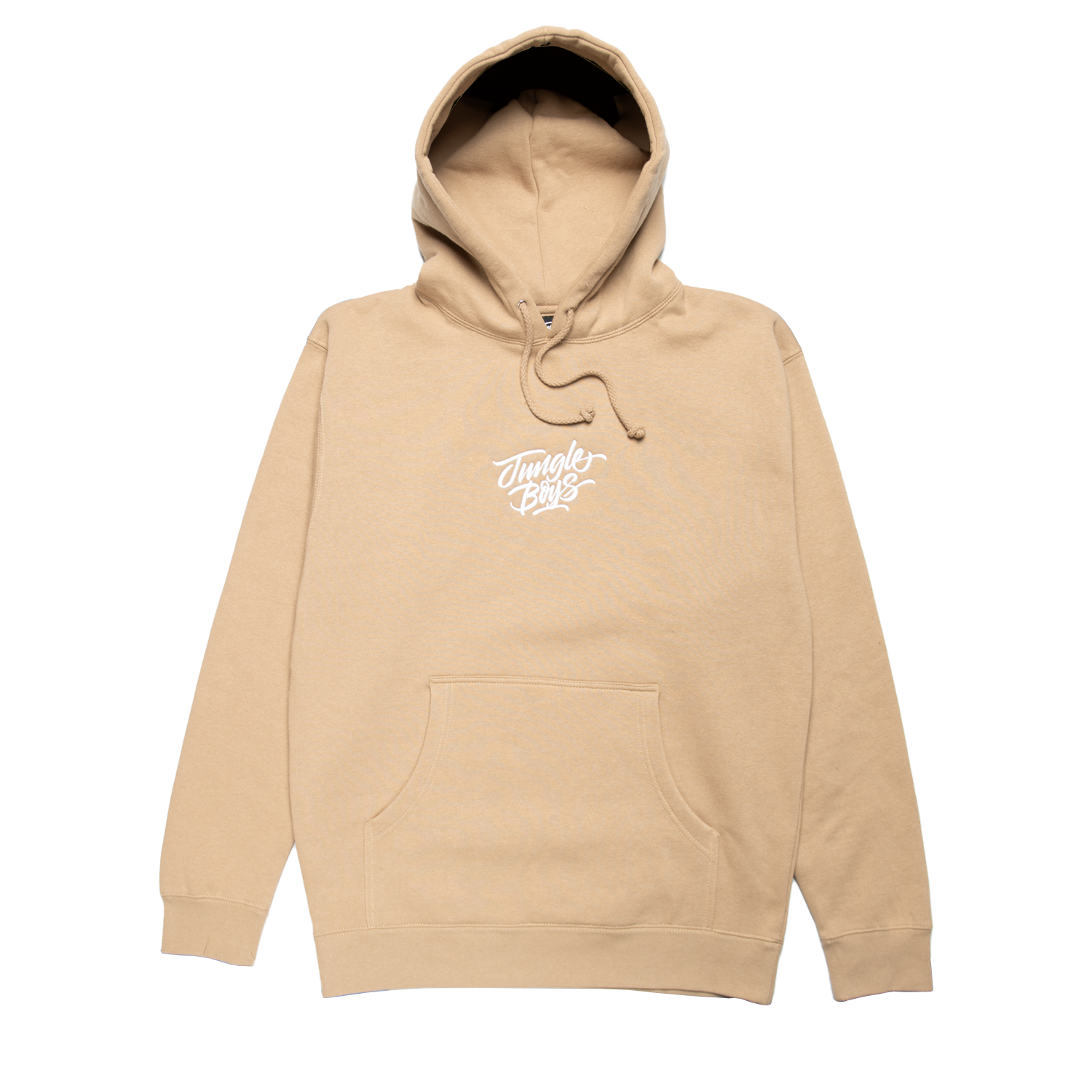 Photograph of product: Jungle Boys Clothing | Stacked Embroidered Hoodie - Sand/White