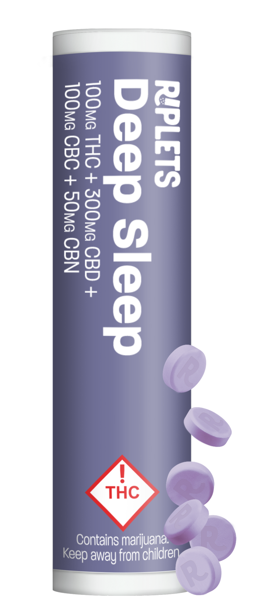Photograph of product: Riplets - Deep Sleep + CBN, CBD, CBC