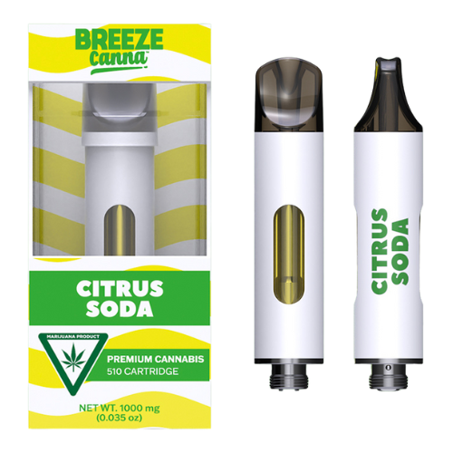 Photograph of product: Breeze Canna Citrus Soda 510 Cart 1g