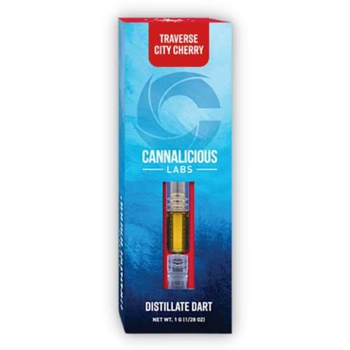 Photograph of product: Cannalicious Traverse City Cherry Distillate Dart 1g