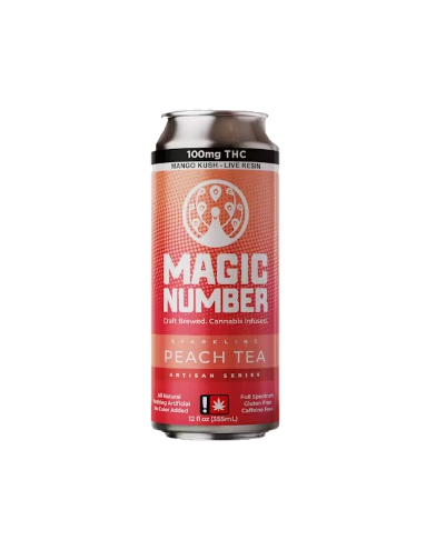 Photograph of product: Infused Sparkling Soda | Peach Tea | 25mg