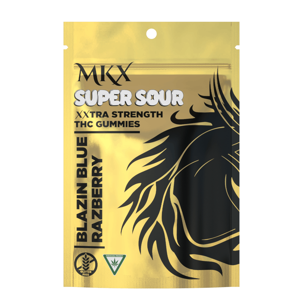 Photograph of product: MKX | Super sour  Blue Raz 200mg Gummies