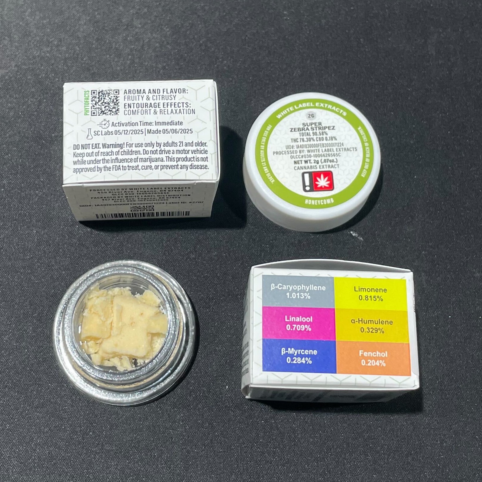 Photograph of product: Honeycomb 2g Super Zebra Stripez (WLE)
