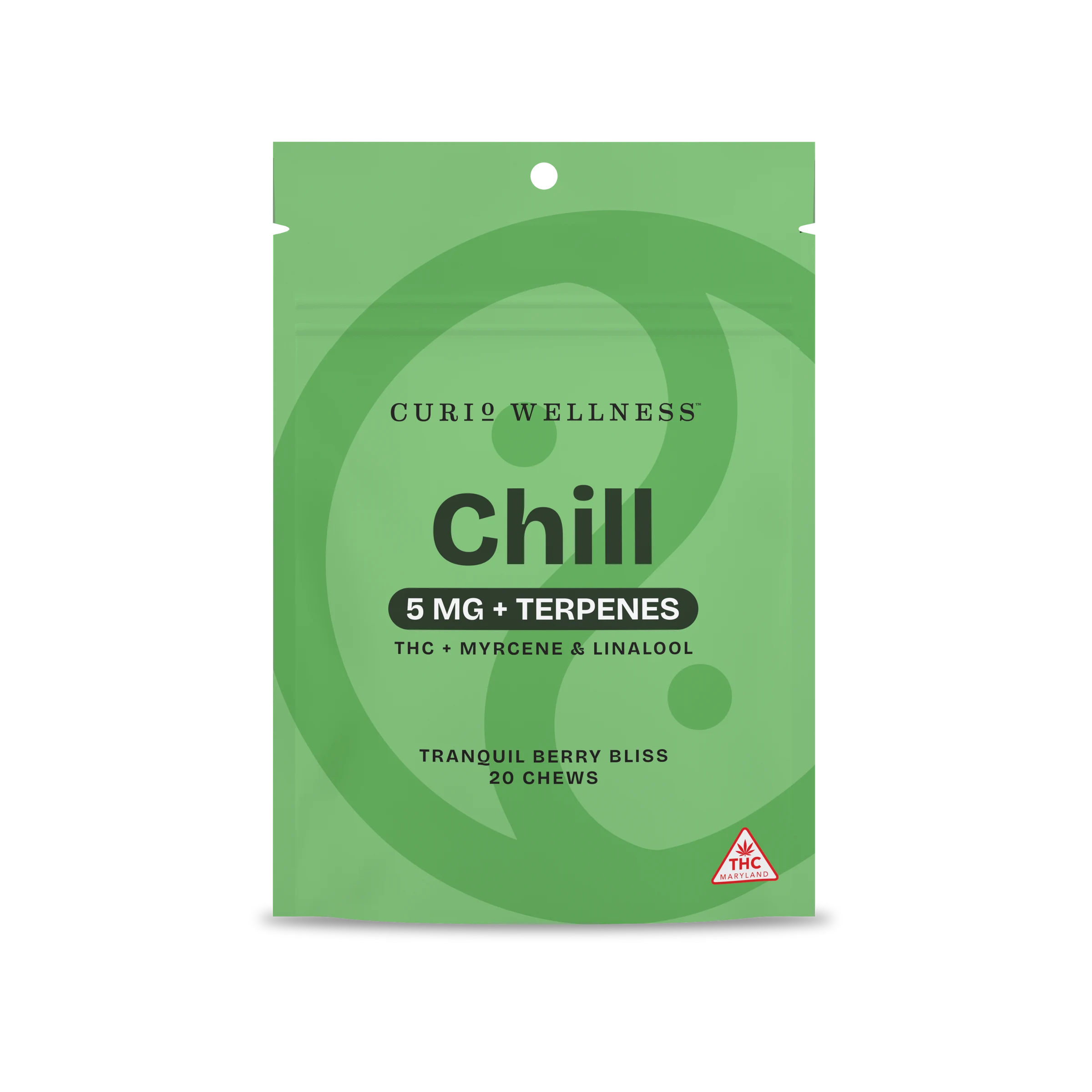 Photograph of product: Curio Wellness - Pineapple Breeze "Chill" - 5mg Terpene Infused Chews