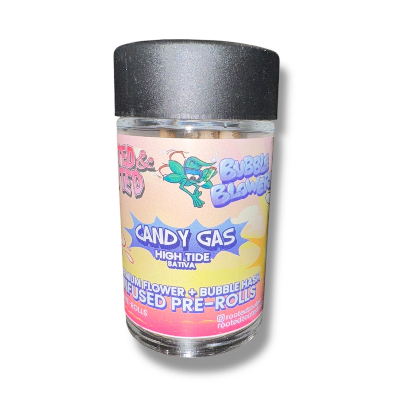 Photograph of product: RZ - Candy Gas - Bubble au chocolat Pre-Roll 5 Pack