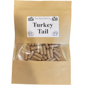 Photograph of product: The Real McCoy -Mushroom Capsules - Turkey Tail