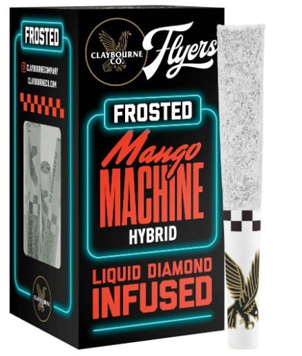 Photograph of product: Claybourne Mango Machine Infused Pre-roll (5pk)