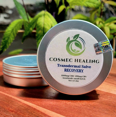 Photograph of product: Cosmec Healing Recovery Transdermal Salve - CBD : 500mg CBN : 250mg TH-oui