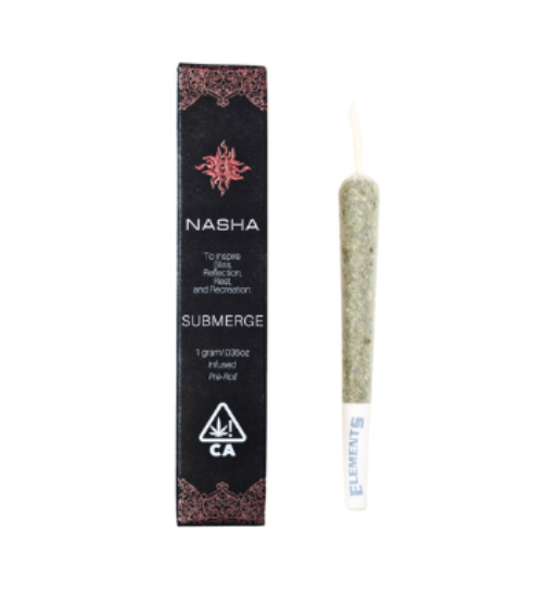 Photograph of product: Nasha Submerge Strawberry Banana/Strawberry Banana  au chocolat Infused Preroll