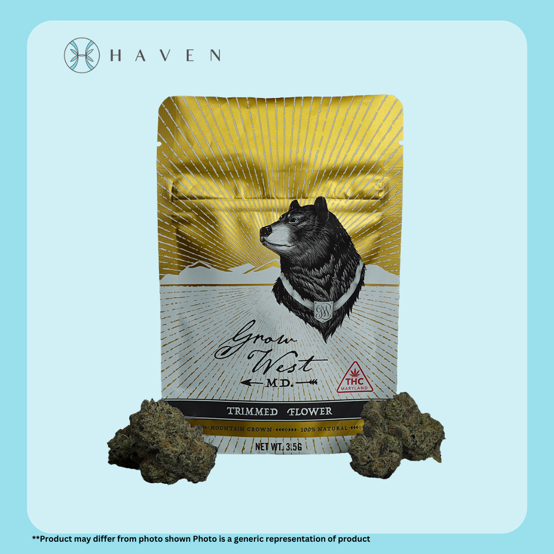 Photograph of product: Gold Trimmed | 3.5g MK Ultra Black Ops (PrePacked Bud) Grow West