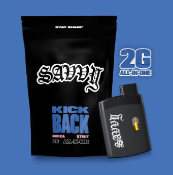 Photograph of product: Disposable Cartridge - Savvy Strut - Kickback Rainbow Sherbert (H) - 2g