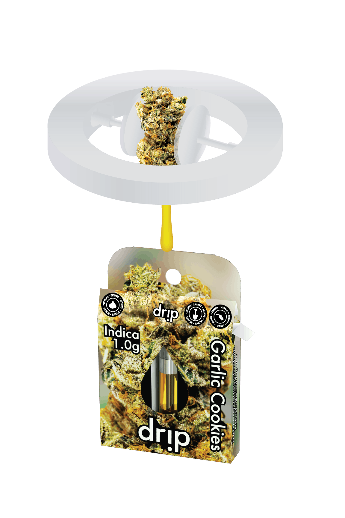 Photograph of product: Drip - 1G Vape - Garlic Cookies