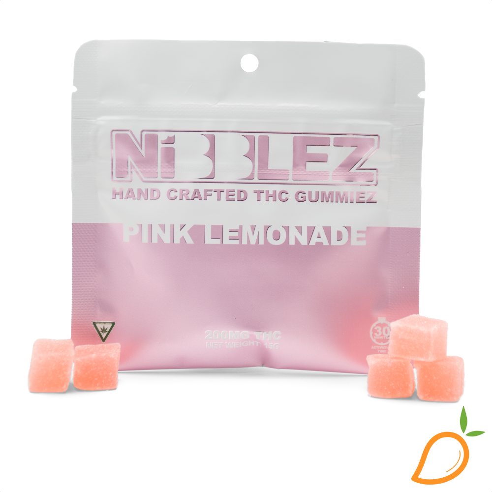 Photograph of product: 200mg Pink Lemonade Edible Nibblez