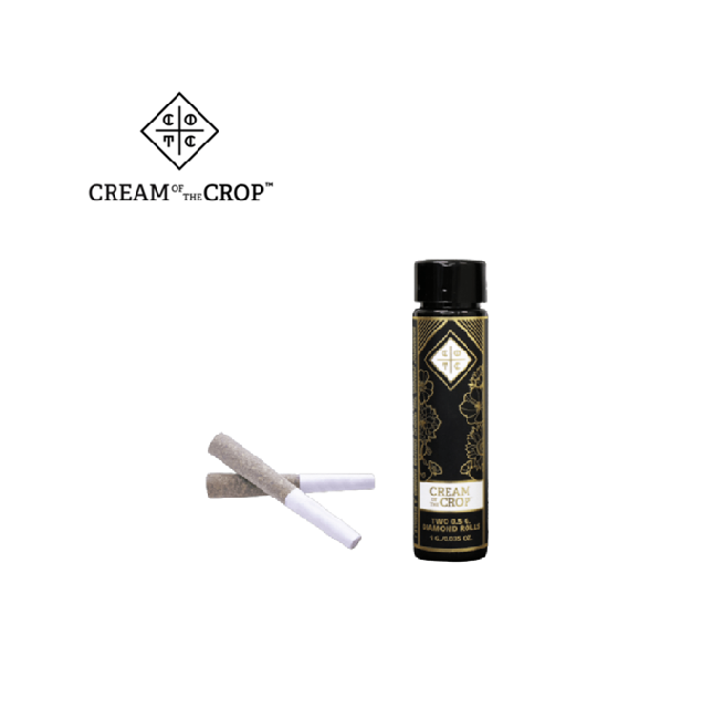 Photograph of product: OG RUNTZ X CHERRY GAS 1G 2 PACK DIAMOND INFUSED PREROLL