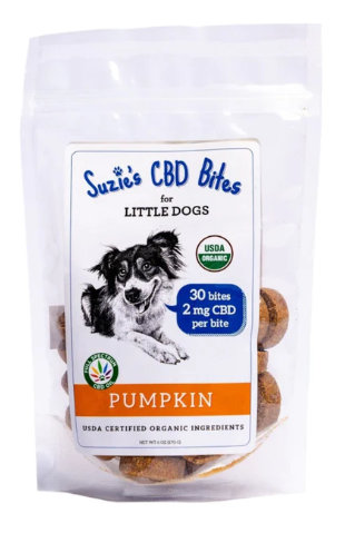 Photograph of product: 60mg Pumpkin CBD Bites For Small Dogs