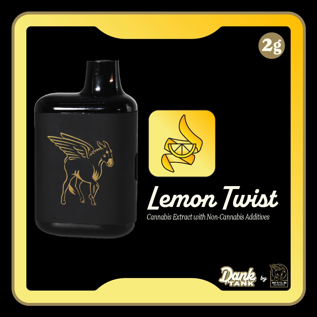 Photograph of product: Dank Tank - Lemon Twist - AIO - 2g