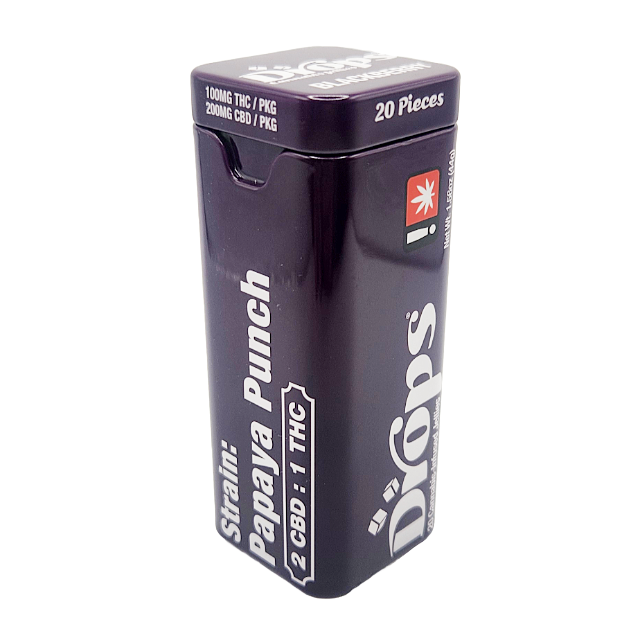 Photograph of product: Drops- 100mg Blackberry 2:1 20pk