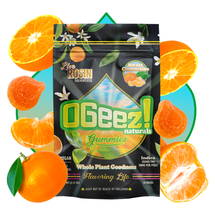 Photograph of Product: Gummies | OGeez! | Sweet Clementine Rosin 10pk/100mg [Live Rosin/Vegan]