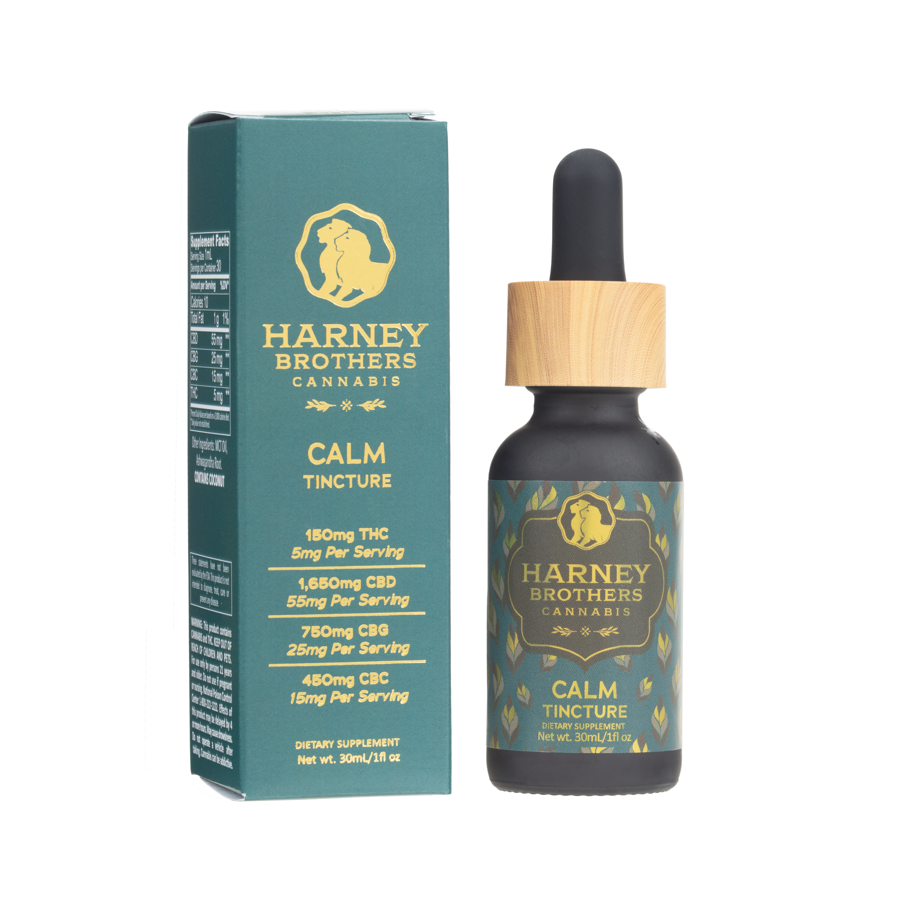 Photograph of product: Harney Brothers | Calm | 150mg | Tincture