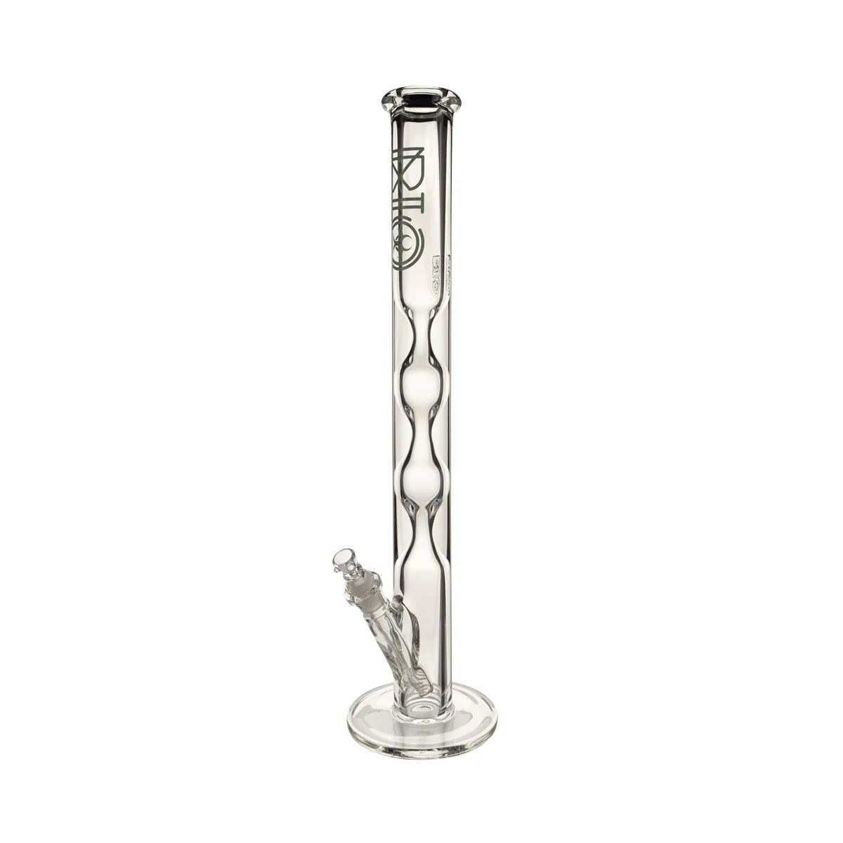 Photograph of product: BIO Glass Hourglass Straight Water Pipe 21.5" - 19mm - Green