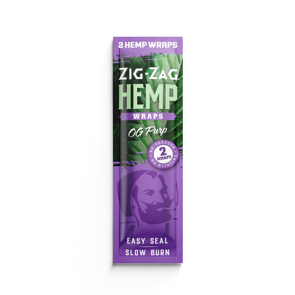 Photograph of product: Zig Zag Hemp Wraps 2pk (OG Purp)