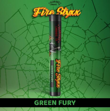 Photograph of product: Green Fury Fire Styxx I 1g Infused